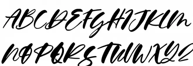Calysta Rose Italic फ़ॉन्ट अपरकेस