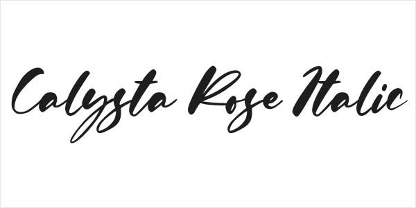Calysta Rose Italic Logo