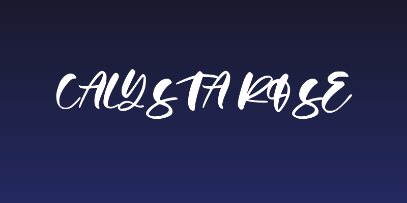 Calysta Rose Social Header