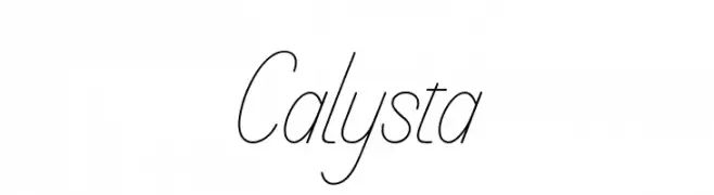 Calysta  フリーフォントのダウンロード