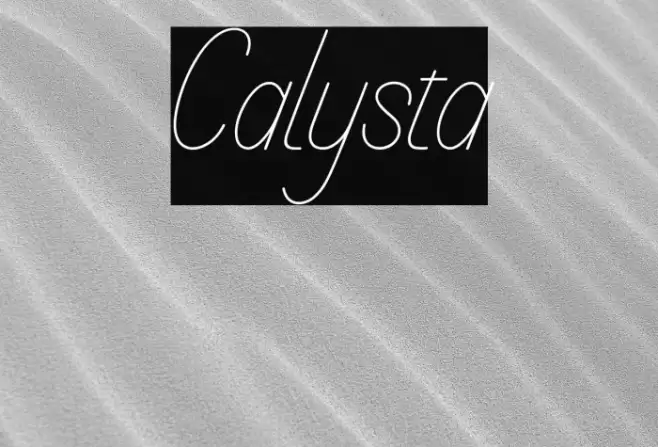 Calysta Font examples