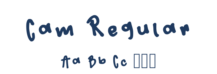 Cam Regular Font Preview