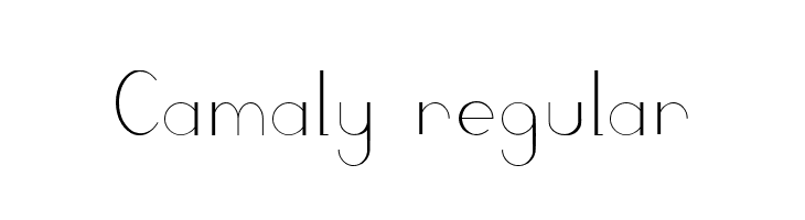 Camaly regular  لخطوط تنزيل