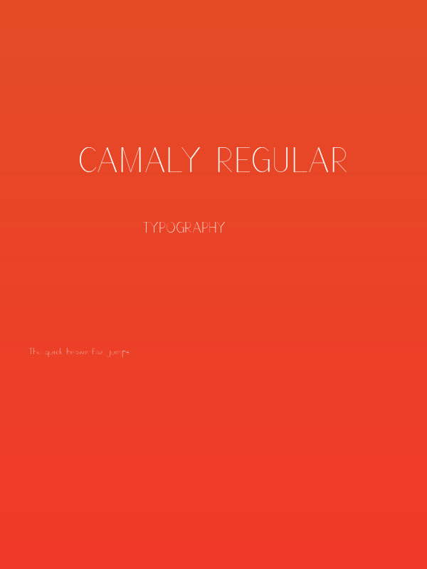 Camaly regular Poster