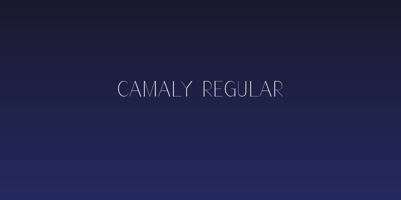 Camaly regular Social Header