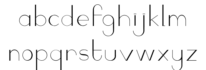 Camaly regular Font LOWERCASE