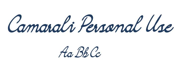 Camarali Personal Use Font Preview