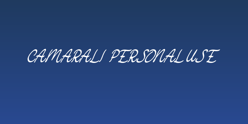 Camarali Personal Use Social Header