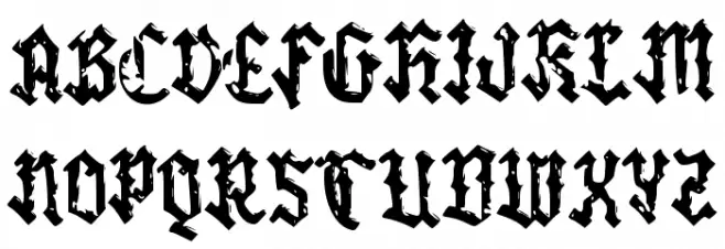 Camat Eselon III Font Litere mari
