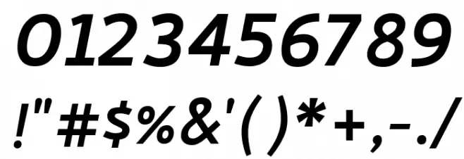 Cambay Bold Italic Font OTHER CHARS