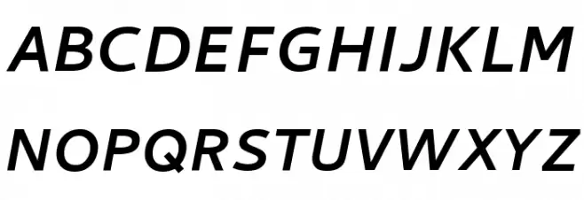 Cambay Bold Italic Schriftart Groß