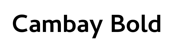 Cambay Bold Font
