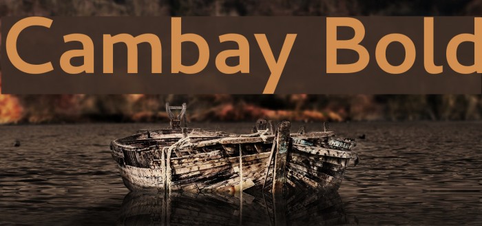 Cambay Bold Font examples