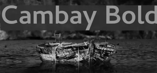 Cambay Bold Font examples