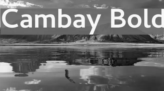Cambay Bold Font examples
