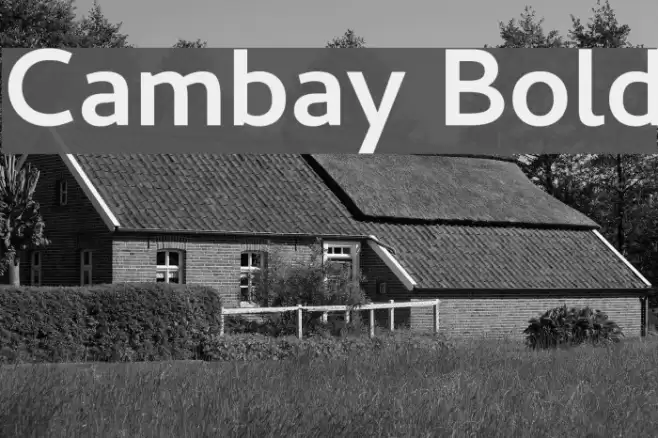 Cambay Bold Font examples
