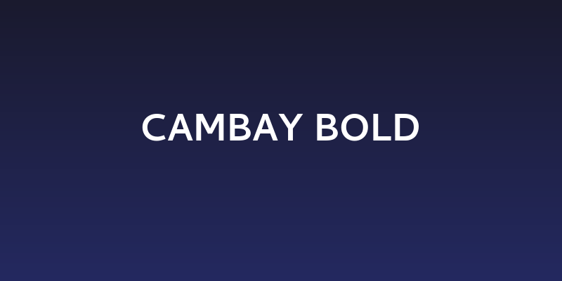 Cambay Bold Social Header