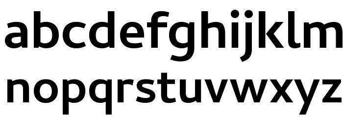 Cambay Bold Font LOWERCASE