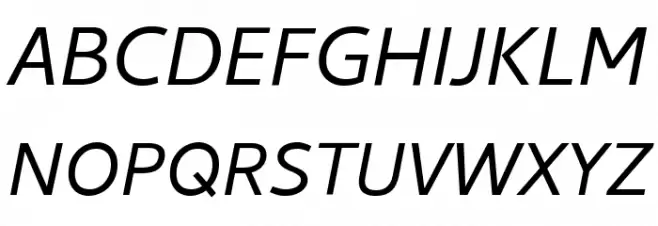 Cambay Italic خط أحرف كبيرة