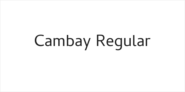 Cambay Regular Logo