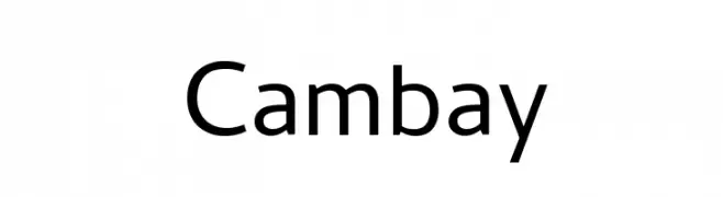 Cambay  font caratteri gratis