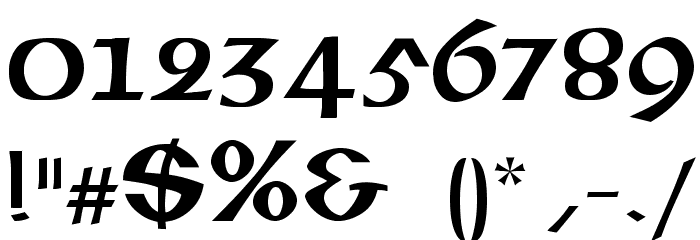 Camberic フォント その他の文字