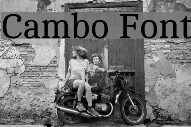 Cambo Font examples