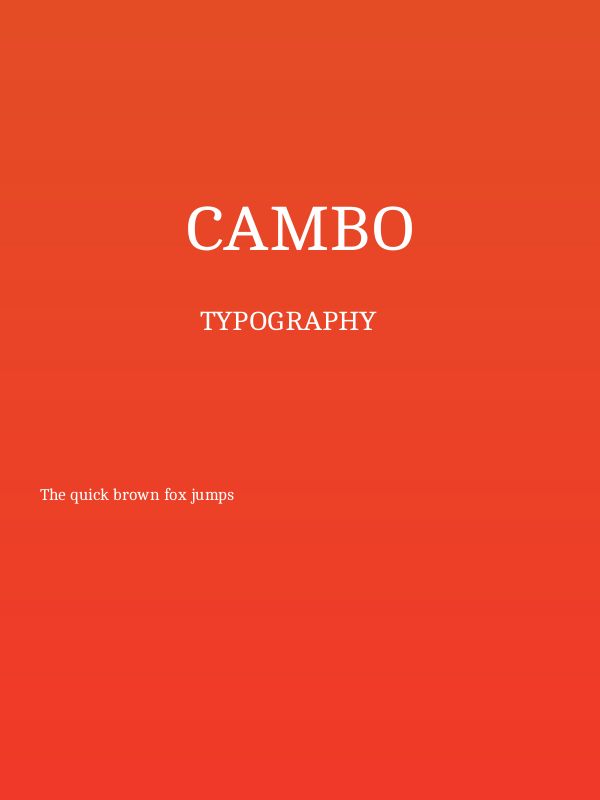 Cambo Poster