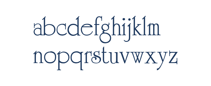 Cambridge Medium Lowercase
