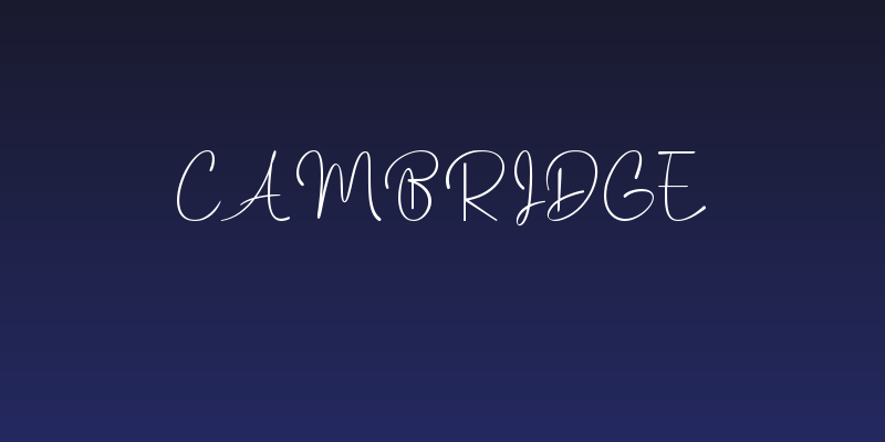 Cambridge Social Header