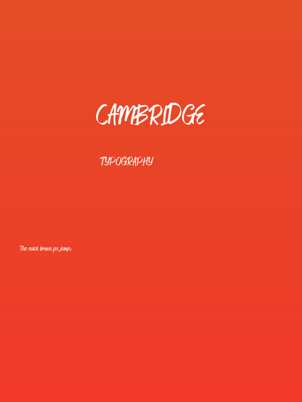 Cambridge Poster