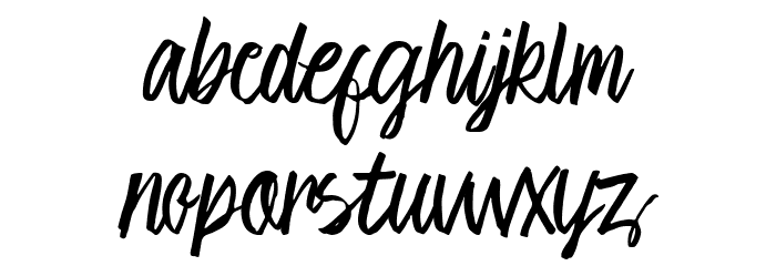 Cambridge Font LOWERCASE