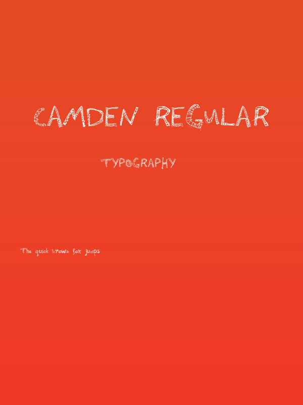 Camden Regular Poster