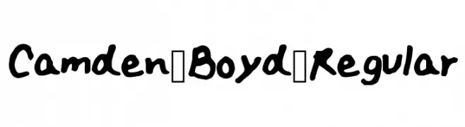 Camden_Boyd_Regular  免费字体下载