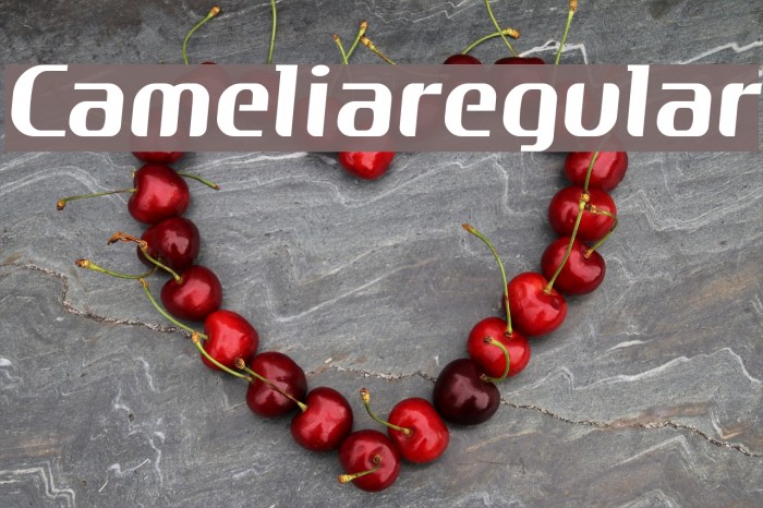 Cameliaregular Font examples