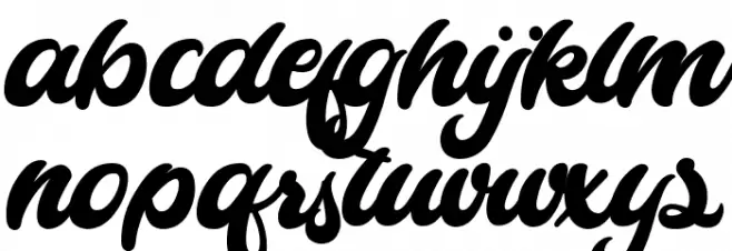 Cameliya Font LOWERCASE