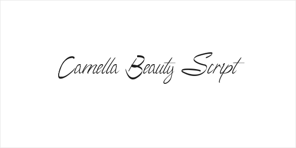 Camella Beauty Script Logo