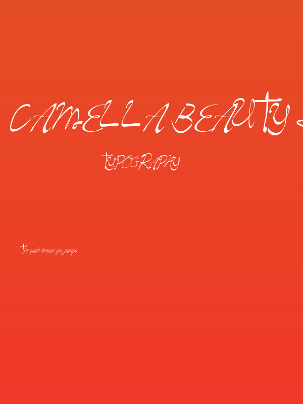 Camella Beauty Script Poster