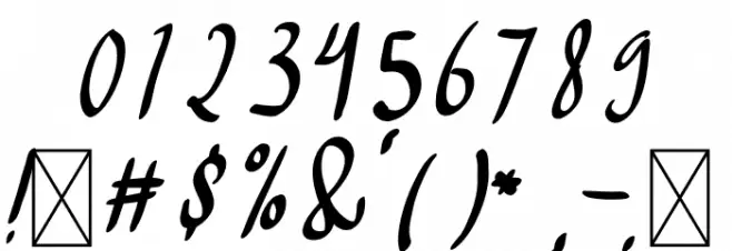 Camellia Caponica Font OTHER CHARS