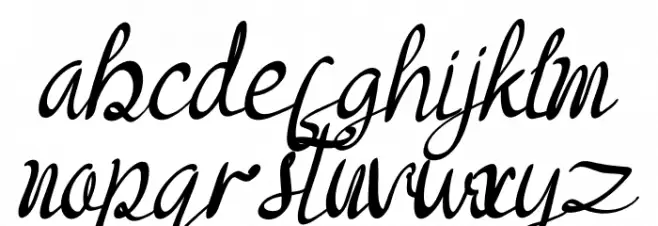 Camellia Caponica Font LOWERCASE