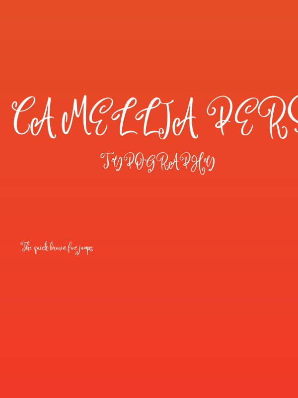 Camellia Personal Use Poster