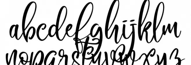 Camellia Personal Use Schriftart Kleinbuchstaben