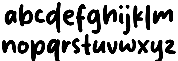 Camellia Shine Font LOWERCASE