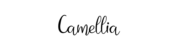 Camellia  font caratteri gratis