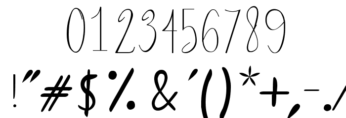 Camellia Font OTHER CHARS