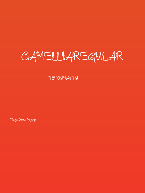CamelliaRegular Poster