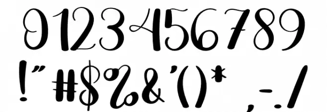 Camello Font OTHER CHARS