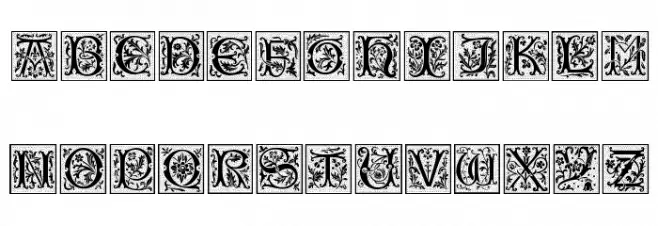 CamelotCaps Schriftart Groß