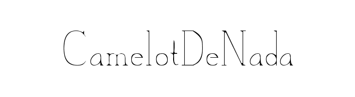 CamelotDeNada Font