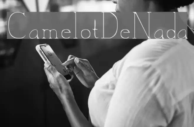 CamelotDeNada Font examples